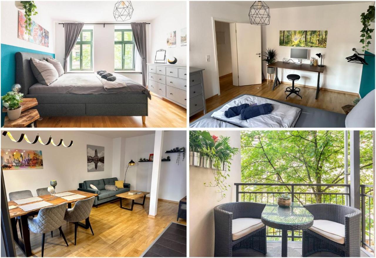 Super Zentrale, Gemutliche Wohnung Mit Balkon Лейпциг Екстер'єр фото